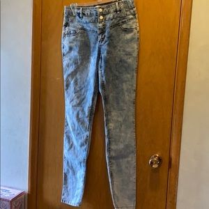 High wasted BONGO acid washed jeans